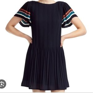 Maje Pleated Mini Dress